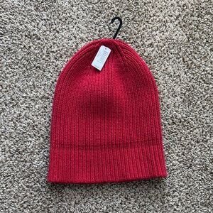 Cozy Red Knit Beanie
